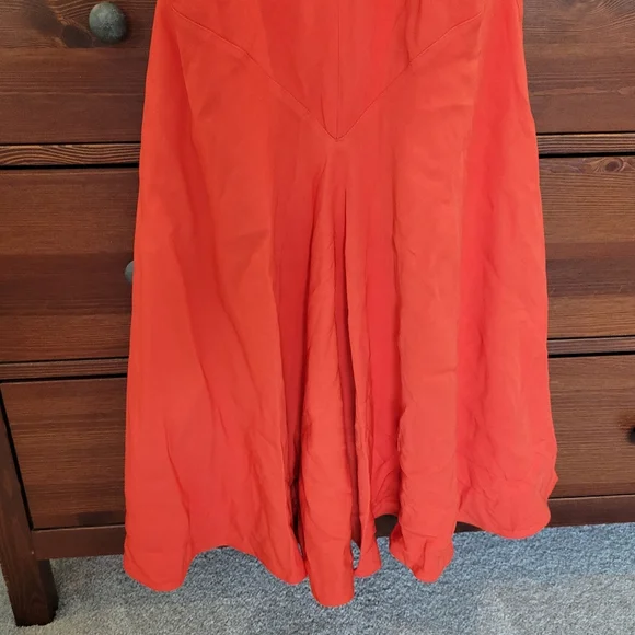 Stella McCartney Elegant Orange Sleeveless Dress - Picture 3 of 11